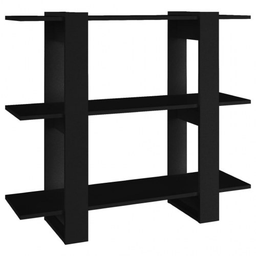 Bogreol/rumdeler 100×30×87 cm - sort reolsystem