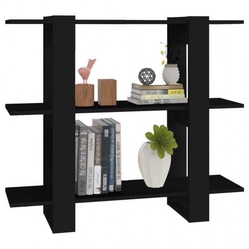 Bogreol/rumdeler 100×30×87 cm - sort reolsystem