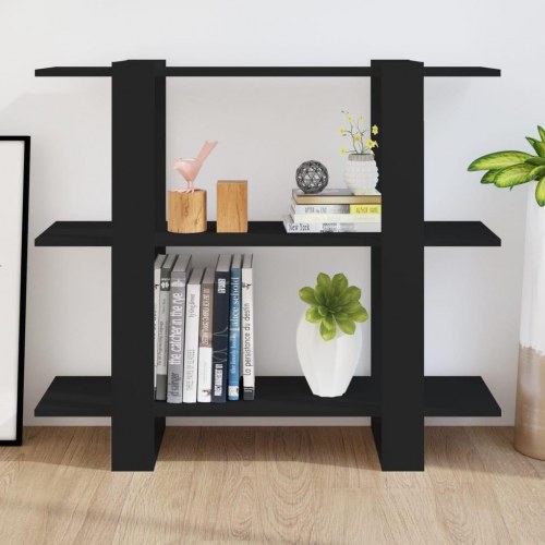 Bogreol/rumdeler 100×30×87 cm - sort reolsystem