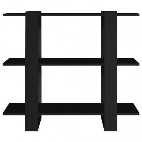 Bogreol/rumdeler 100×30×87 cm - sort reolsystem