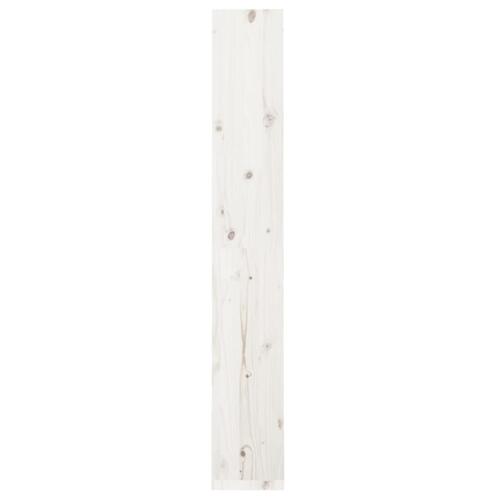 Bogreol/rumdeler 60x30x199,5cm massivt fyrretræ hvid