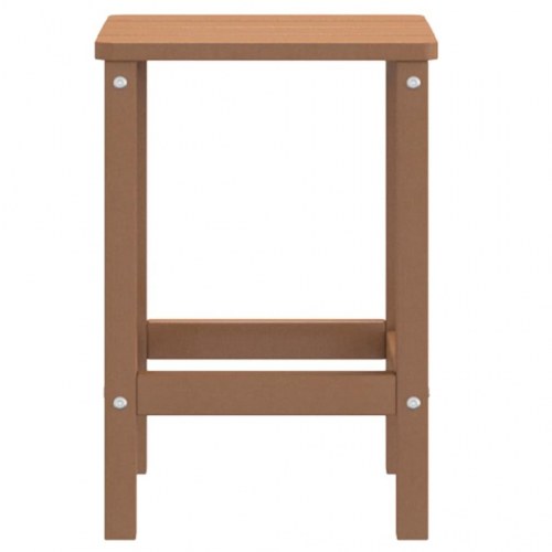 Adirondack havebord 38×38×46 cm - HDPE, brun