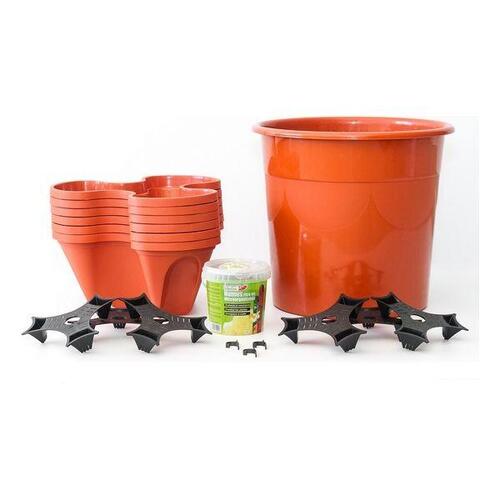 Lodret havesæt Irisana Terracota Ecogarden Plastik Terrakotta (45 x 45 cm) (OUTLET C)