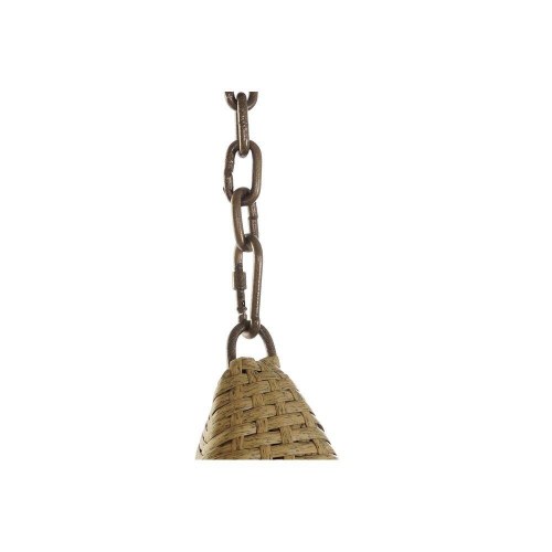 Hængestol til haven - brun/beige, aluminium og syntetisk rattan, 90 × 70 × 110 cm / 100 × 70 × 125 cm