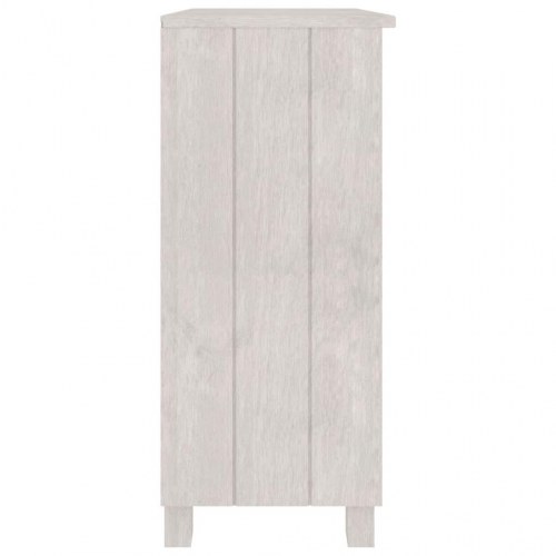 Skænk HAMAR 85x35x80 cm - massivt fyrretræ, hvid