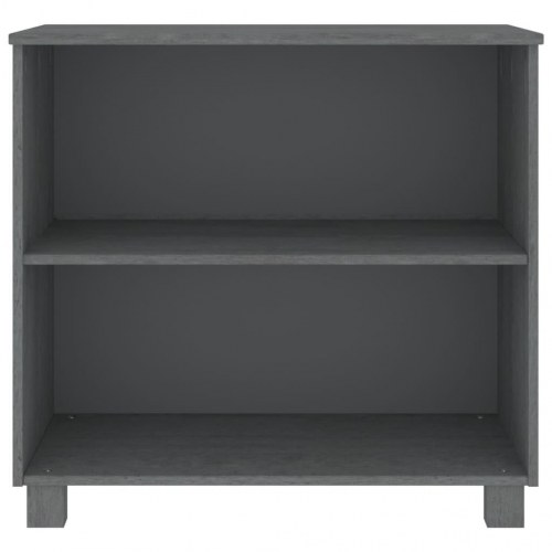 Skænk HAMAR 85×35×80 cm - massivt fyrretræ, mørkegrå