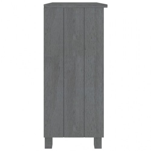 Skænk HAMAR 85×35×80 cm - massivt fyrretræ, mørkegrå