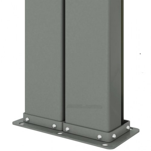 Sammenrullelig sidemarkise 180 × 1.000 cm - sort