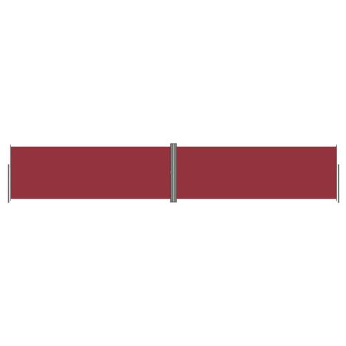 Sammenrullelig sidemarkise 180x1000 cm rød