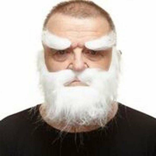 Falsk skæg - hvid, one-size