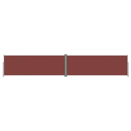 Sammenrullelig sidemarkise 180x1000 cm brun
