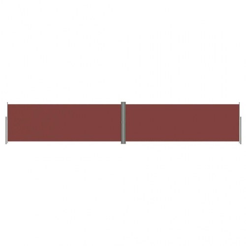 Sammenrullelig sidemarkise 180×1000 cm - brun