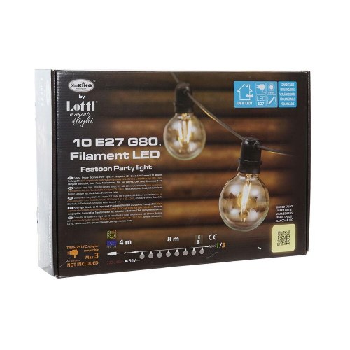 LED guirlande - Multifarvet, 850 x 7,5 x 13 cm
