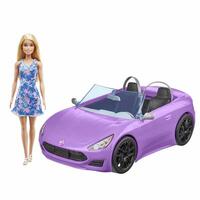 Dukke Mattel Barbie And Her Purple Convertible