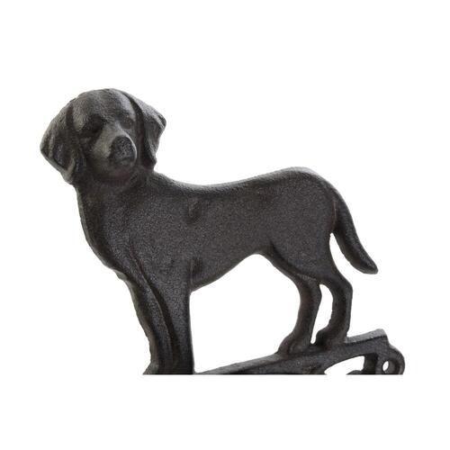 Klokke Kat Hund Brun Mørkebrun Tov Jern 14 x 15 x 24 cm (2 enheder)