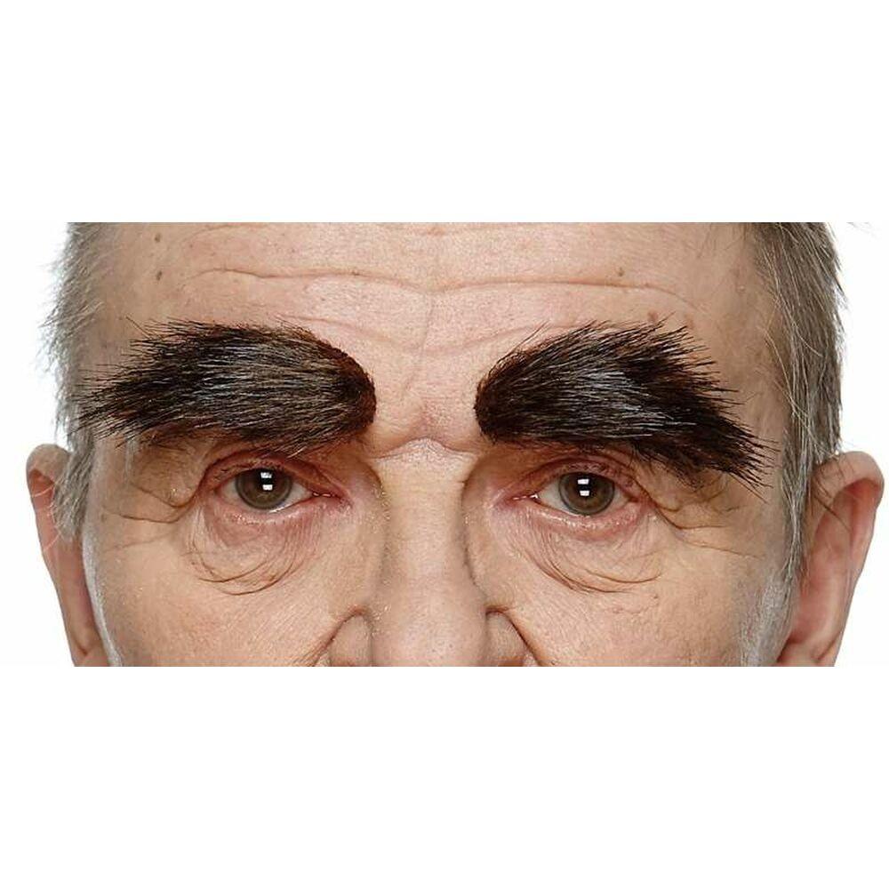 Falske øjenbryn - sort, one size