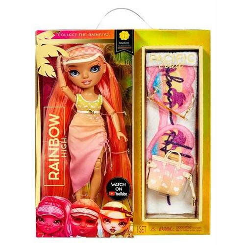 Dukke Rainbow High Pacific Coast Fashion Simone Summers 30,5 cm