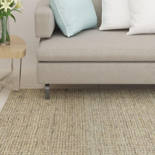 Gulvtæppe 80x200 cm naturlig sisal grøn