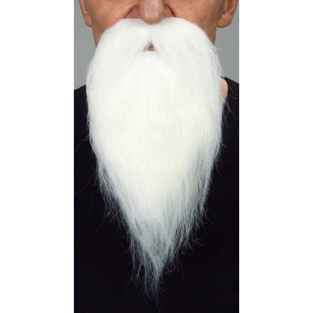 Falsk skæg - hvid, str. S