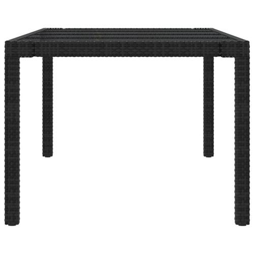 Udendørs spisebordssæt 11 dele med hynder polyrattan sort