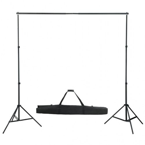 Fotostudiesæt med lampesæt, grøn baggrund og 5-i-1 reflektor