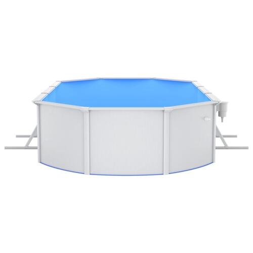Swimmingpool med sandfilterpumpe og stige 610x360x120 cm