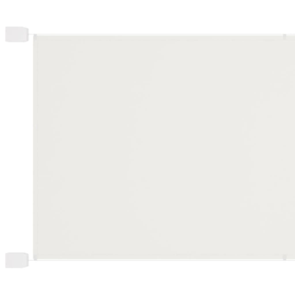 Lodret Markise Oxfordstof - Hvid / 140 x 600 cm