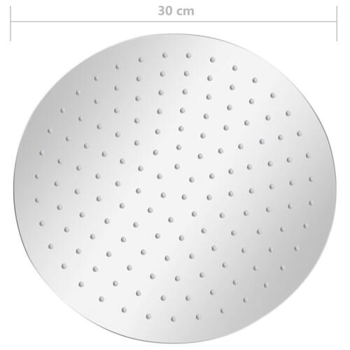 Regnbrusehoved 30 cm rund rustfrit stål 304