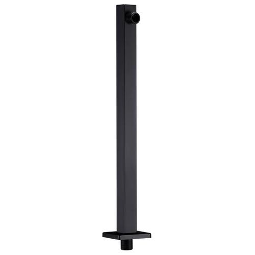 Støttestang til bruser 40 cm firkantet rustfrit stål 201 sort