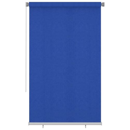 Udendørs rullegardin 140x230 cm HDPE blå