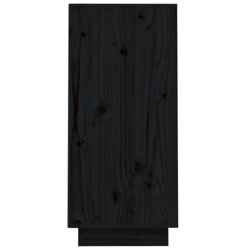 Konsolskab 60×34×75 cm - massivt fyrretræ, sort