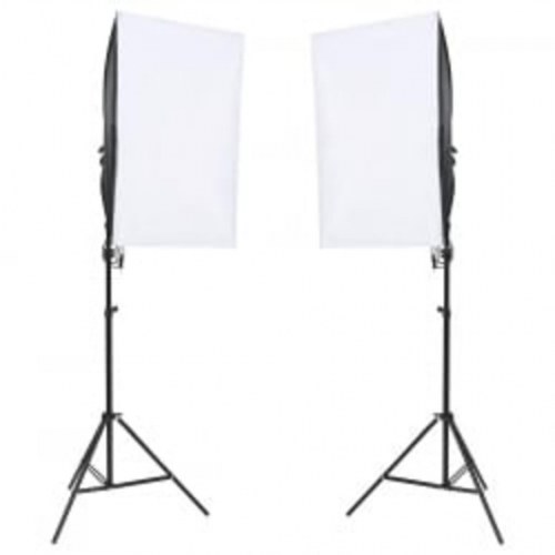 Fotostudiesæt med lampesæt og reflektor