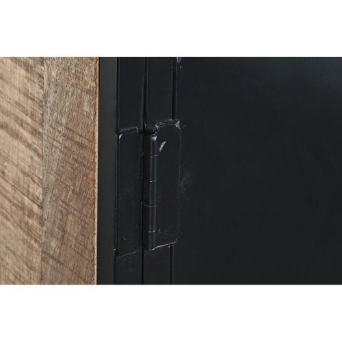 Skænk i metal og mangotræ - brun/sort 160 × 40 × 90 cm