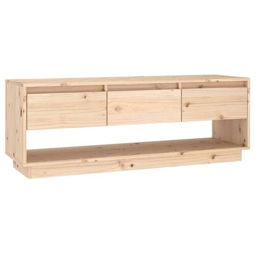 Tv-bord 110,5x34x40 cm massivt fyrretræ