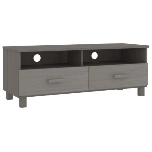 Tv-skab HAMAR 106x40x40 cm massivt fyrretræ lysegrå