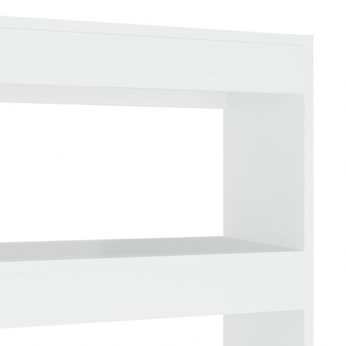 Bogreol/rumdeler 100x30x135 cm fyrretræ hvid