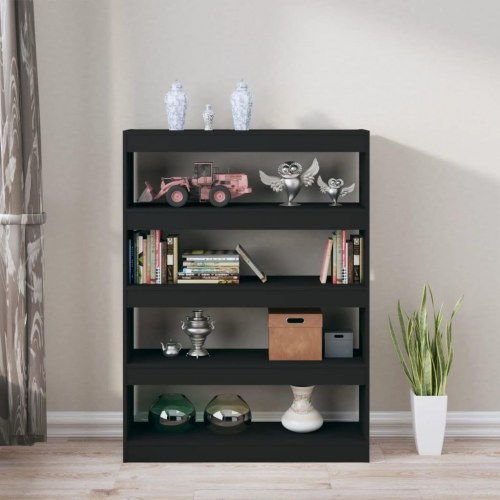 Bogreol/rumdeler 100x30x135 cm sort