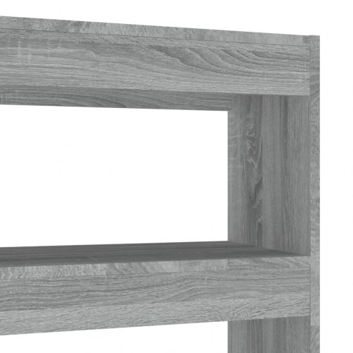 Bogreol/rumdeler 100 x 30 x 135 cm - grå sonoma-eg