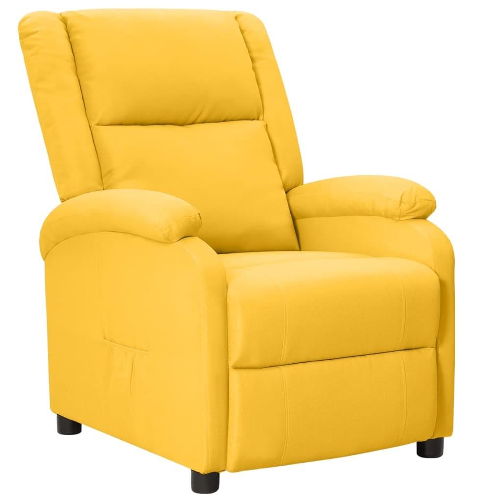 Lænestol stof gul