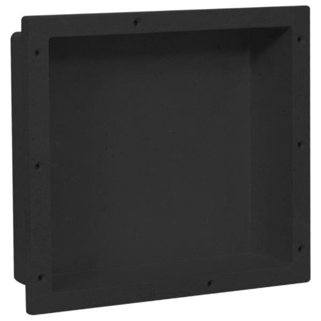 Bruseniche 41x36x10 cm mat sort