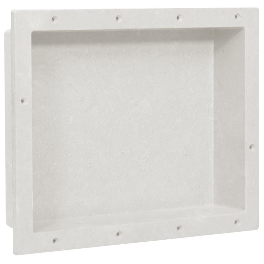 Bruseniche 41x51x10 cm mat hvid