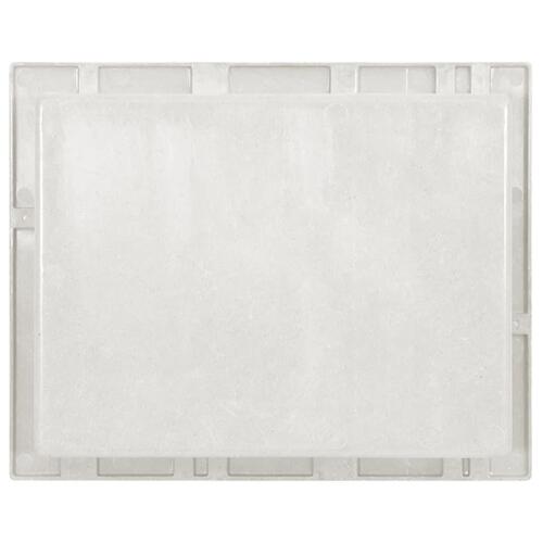 Bruseniche 41x51x10 cm mat hvid