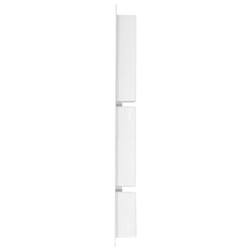 Bruseniche med 3 rum 41x99x9 cm mat hvid