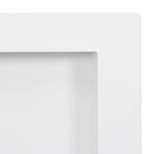 Bruseniche med 3 rum 41x99x9 cm mat hvid