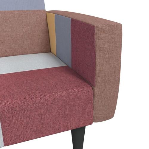 2-personers sovesofa med 2 puder stof