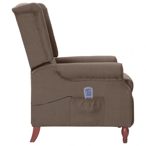 Massagestol stof gråbrun