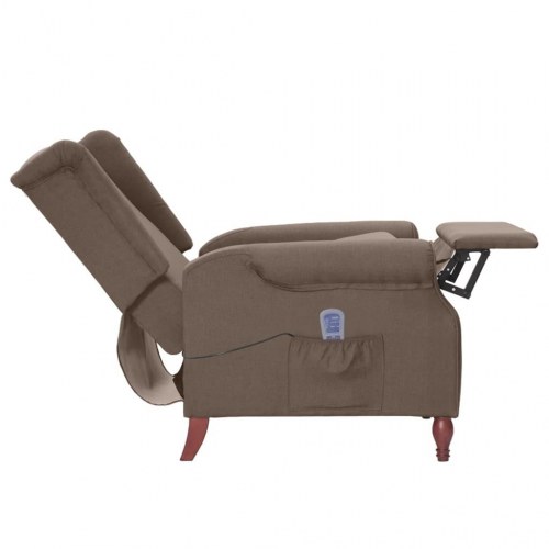 Massagestol stof gråbrun