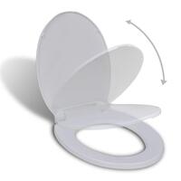 Soft close-toiletsæde oval hvid