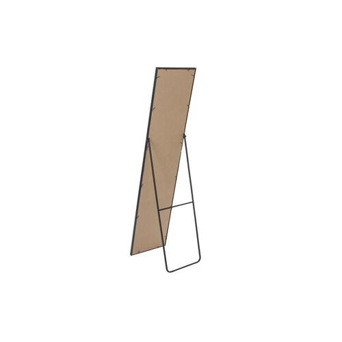 Fritstående spejl Spejl Krystal Sort Jern Loft (37 x 160 x 44 cm)