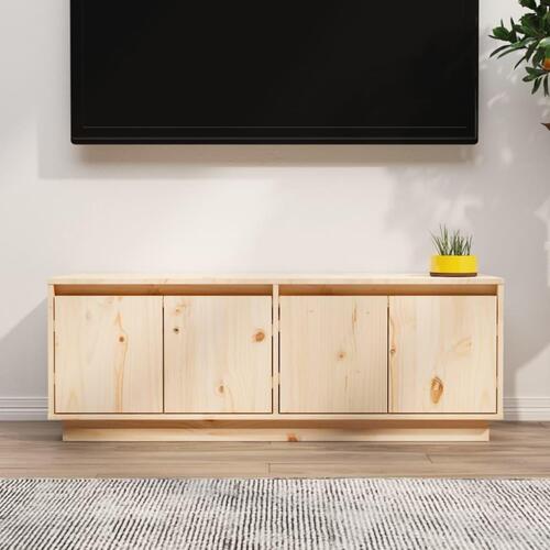 Tv-bord 110x34x40 cm massivt fyrretræ